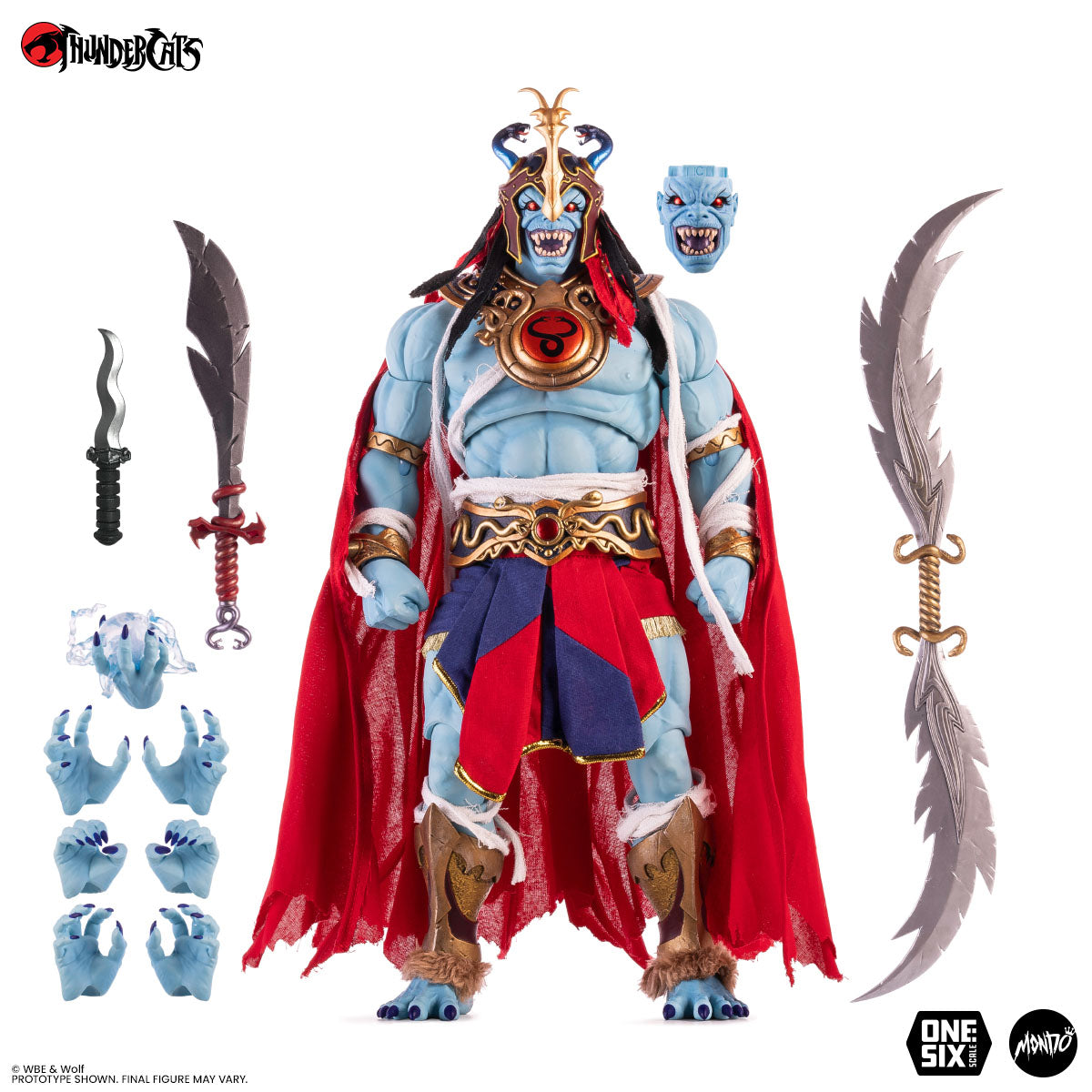 Mondo ThunderCats Mumm-Ra 1:6 scale figure - accessories, portraits and hands