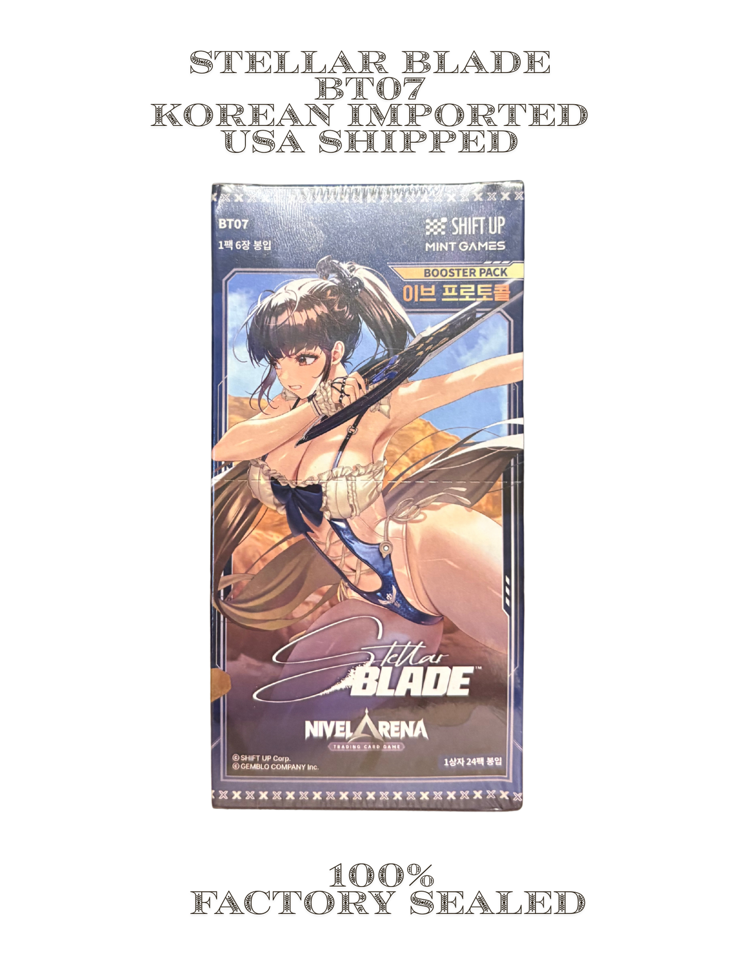 Stellar Blade BT07 Korean TCG Booster Box – Korean imported, factory sealed